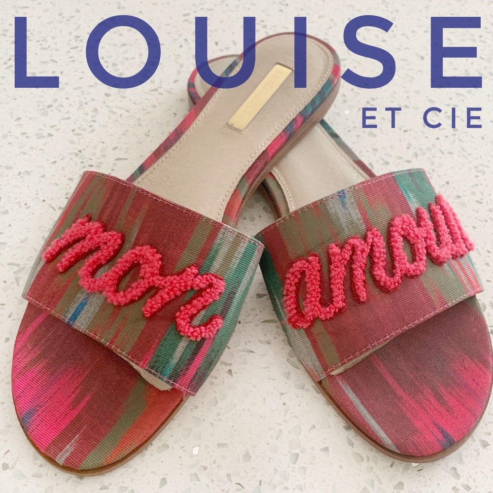 Louise et Cie Anneta - “Mon Amour” Slide - Pink